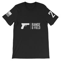 Range and Field Pistol Short-Sleeve Black T-Shirt