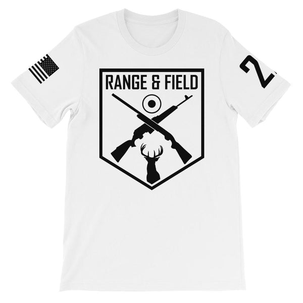 Range and Field Short-Sleeve Logo White T-Shirt