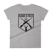 Range and Field Women's short sleeve Heather Grey t-shirt