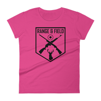 Range and Field Women's short sleeve Hot Pink t-shirt