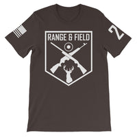 Range and Field Short-Sleeve Logo Brown T-Shirt