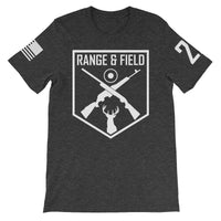 Range and Field Short-Sleeve Logo Dark Grey Heather T-Shirt