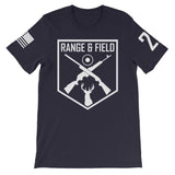 Range and Field Short-Sleeve Logo Navy T-Shirt