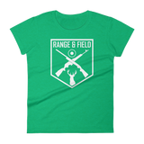 Range and Field Women's short sleeve Heather Green t-shirt