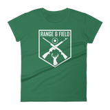 Range and Field Women's short sleeve Kelly Green t-shirt