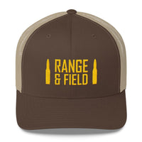 Range and Field Trucker Cap Brown and Khaki