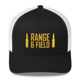 Range and Field Trucker Cap Black and White