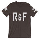 Range and Field Short-Sleeve Initials Brown T-Shirt Front Side