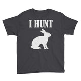 Rabbit Hunter Short Sleeve Youth Black T-Shirt